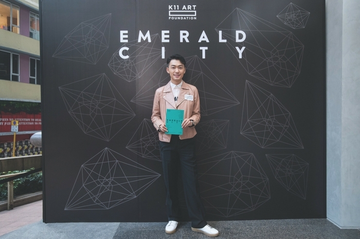 Charles Lam at Emareld City exhibition opening Image