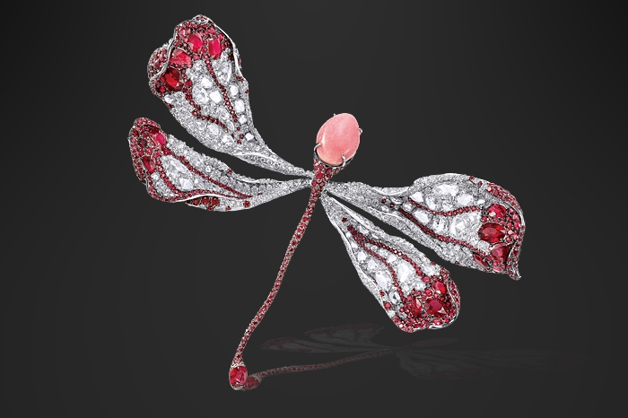 Cindy Chao conch pearl and ruby dragonfly Image