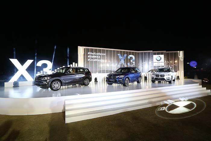 (From left to right) - X3 xDrive30i Luxury, X3 M40i and X3 xDrive30i xLine Image