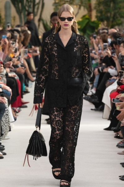 Suits can be sexy too, as proved by this lacy apparel from Valentino Image