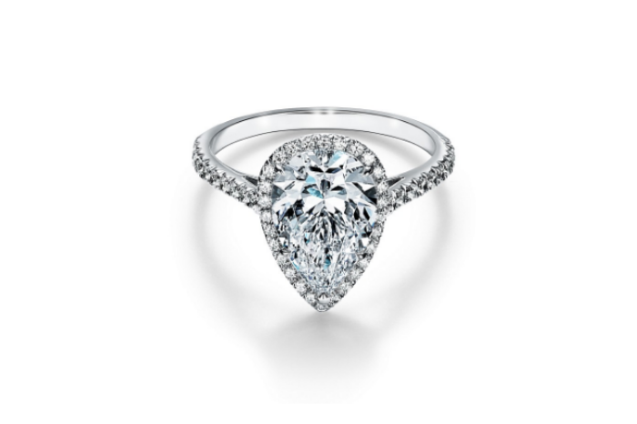 gafencu jewellery Choose the perfect engagement ring for your bride-to-be tiffany & co. constellation halo pear shape Image