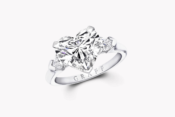 gafencu jewellery Choose the perfect engagement ring for your bride-to-be graff three stone heart Image