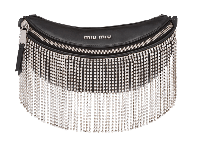 Miu-Miu-Leather-Belt-Bag-with-Crystals Image