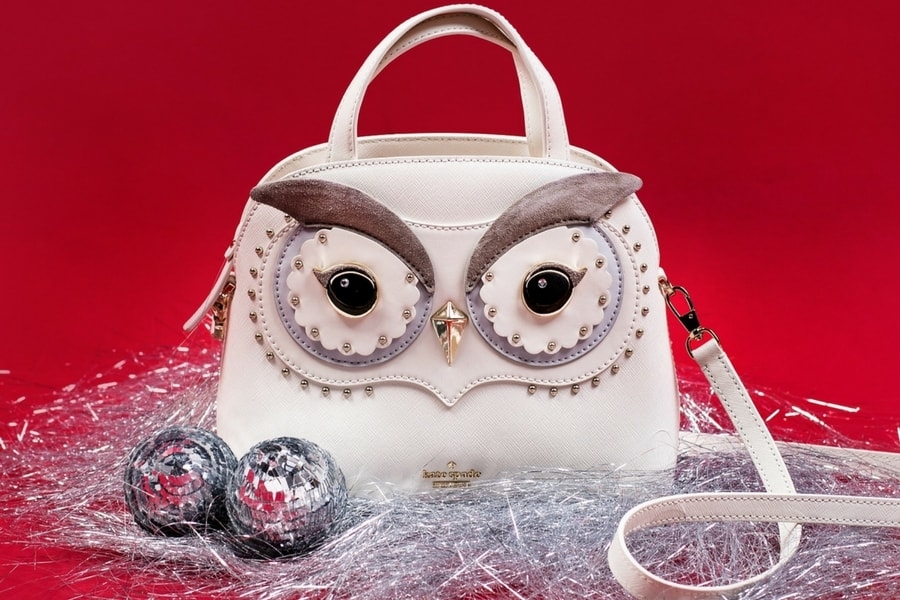 Be a headturner at any Christmas party with Kate Spade's owl lottie bag Image