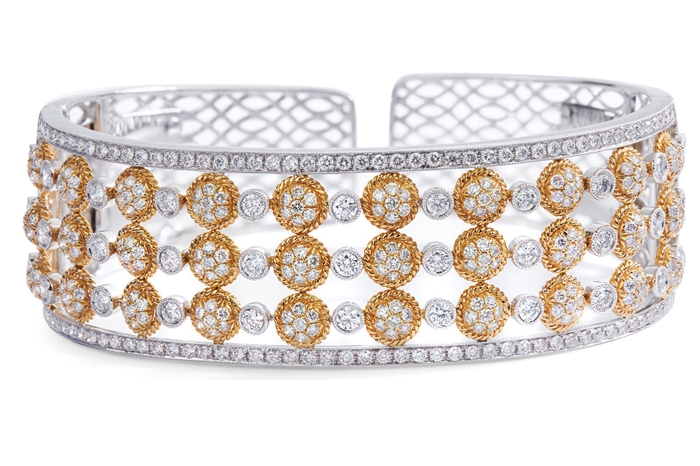 gafencu Cuff Love Gifts for the wrists...jewelry Bahdos two-tone diamond cuff bracelet Image