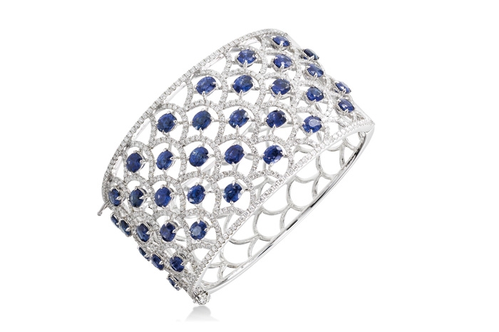 gafencu Cuff Love Gifts for the wrists...jewelry Fortunoff diamond and sapphire cuff Image