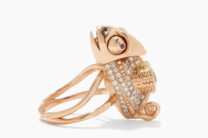 6 gafencu rose gold jewellery Daniela Villegas Chameleon ring Image