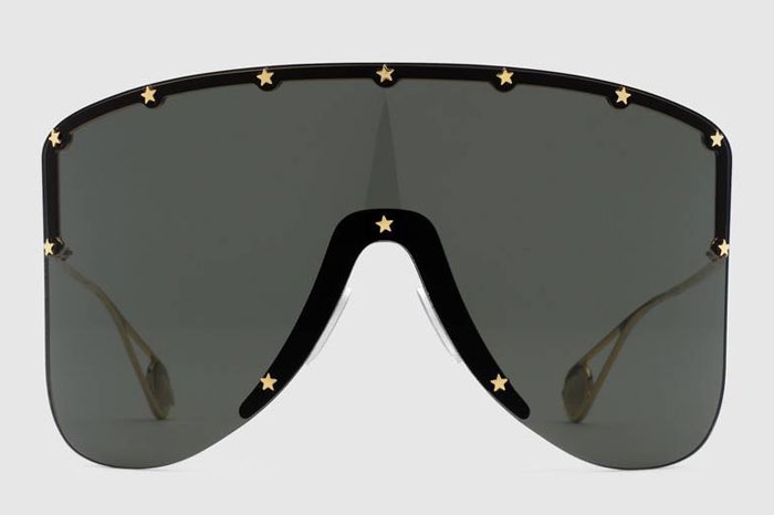 Gucci Mask Sunglasses with star rivets Image