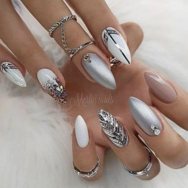 nail art party looks new years festive nails gafencu Image