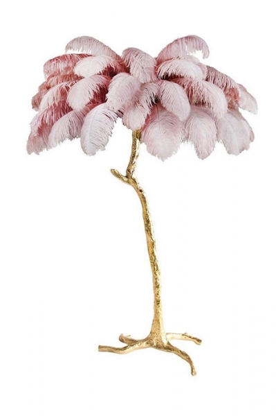 Ostrich Feather Floor Lamp by A Modern Grand Tour Image