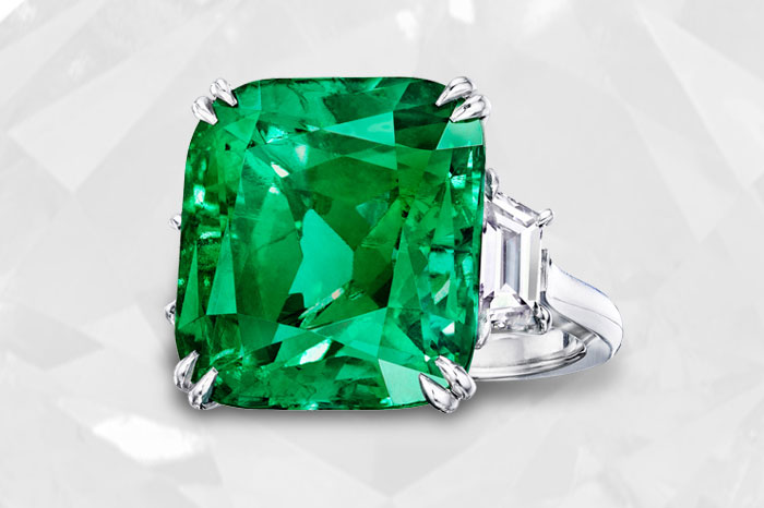 Magnificent Colombian Emerald and Diamond ring from Art Creations to show at Hong Kong International Jewellery Show