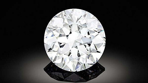All-round winner: Rarest white and largest round diamond goes under gavel