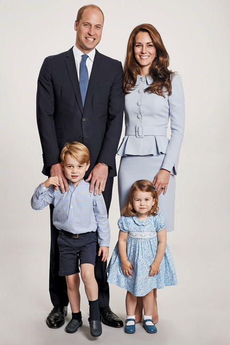 Prince William and Catherine, Duchess of Cambridge with Prince George and Princess Charlotte 