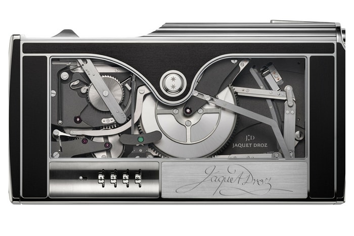 585 pieces make up The Signing Machine by Jaquet Droz