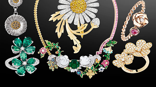 Spruce up your summer ensemble with floral jewellery