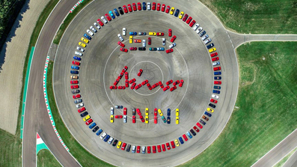 Record numbers of Ferrari Dino cars gather to mark the model’s 50th anniversary