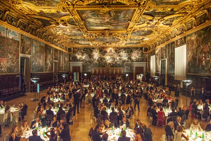 Ferretti's gala dinner was served in the Palazzo Ducale, the seat of power for Venice's ancient Doges