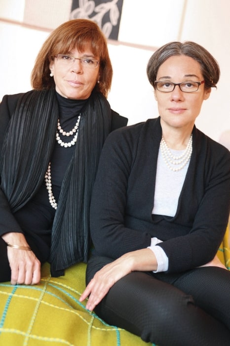 Anna Lenti (left) with Paola Lenti, founder of the eponymous luxury furniture brand