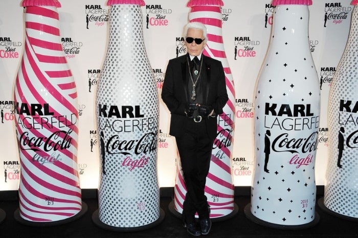 Karl Lagerfeld Facts - he drank up to 10 cans of Diet Coke a day