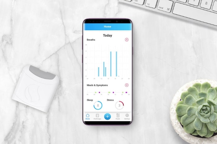 The FoodMarble Aire also tracks your sleep and stress levels
