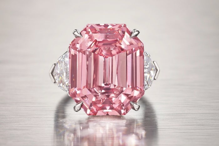 The 18.96-carat Winston Pink Legacy pink diamond ring