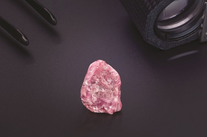 The newly-discovered 13.33-carat Graff Lesotho Pink