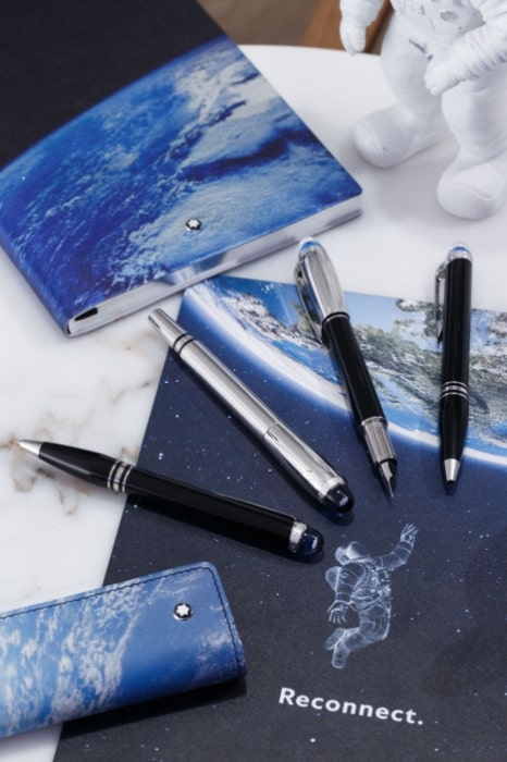 Display of Montblanc's latest StarWalker writing instruments