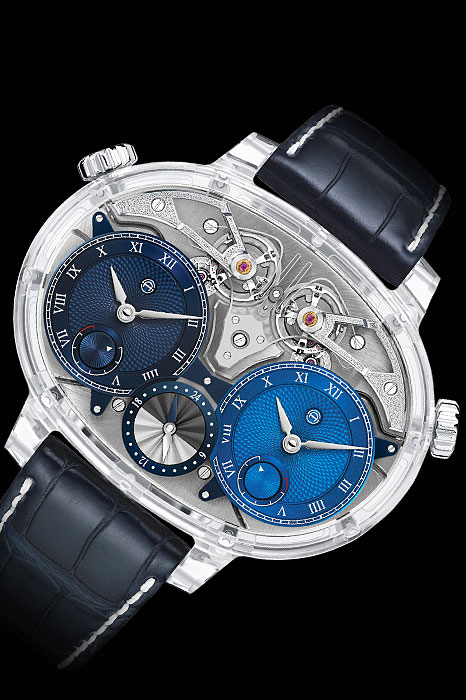 Skeleton dial watches - Dual Time Resonance Sapphire by Armin Strom