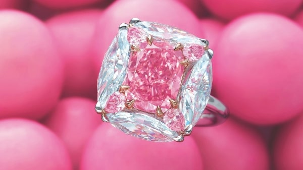Pink Rock: Bubble Gum Pink diamond ring took top billing at Christie’s