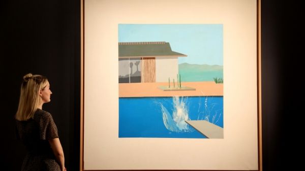 The Splash: A striking piece by David Hockney sells at Sotheby’s auction