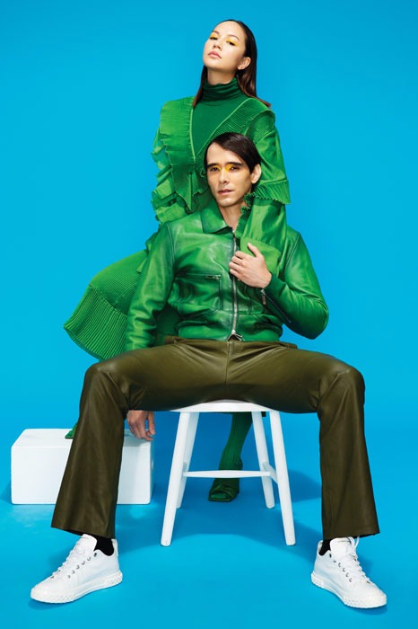 Prismatic Bold, daring, attention grabbing gafencu magazine fashion feature look book berluti H&M studio prada berluti salvatore ferragamo giuseppe zanotti