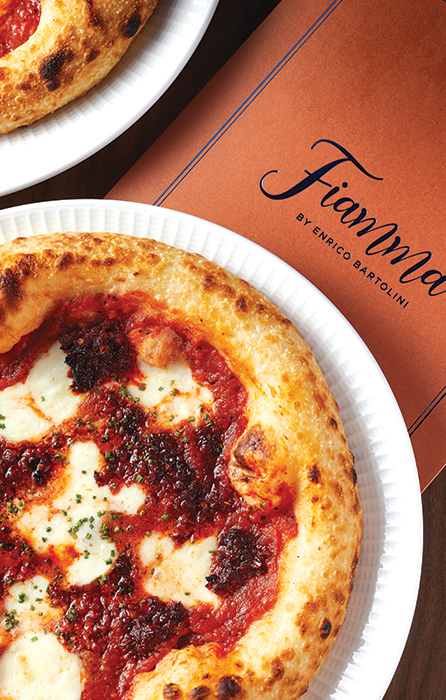Fiamma Flourish Family style Italian fare with a Michelin-starred twist atop the peak gafencu magazine taste dining Burrata E N_Duja Pizza