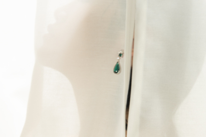 Snap Shots Peek-a-boo styling gafencu magazine earring atelier swarovski