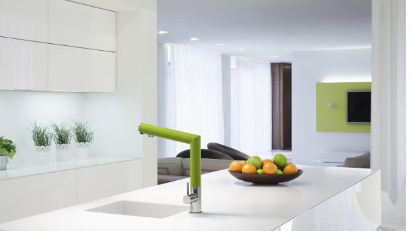 Personalise your kitchen with the Hello 100 electronic tap