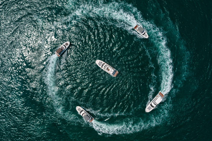 gafencu magazine luxury lifestyle Fleet Parade Prestige Yachts set offshore with a stunning debut -1