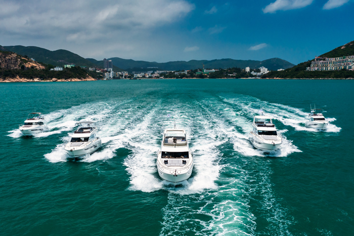 gafencu magazine luxury lifestyle Fleet Parade Prestige Yachts set offshore with a stunning debut -5 (2)