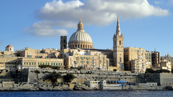 Viewing Valletta, the capital of Malta