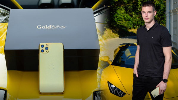 Feast your eyes on the stunning new Gold Infinity Dan Wells Limited Edition 24K gold-plated iPhones
