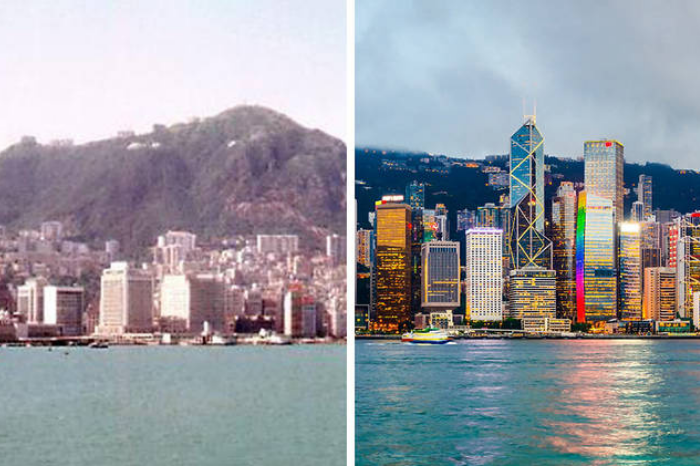 City of the Sea Hong Kong's Changing Coastline gafencu_central before and after
