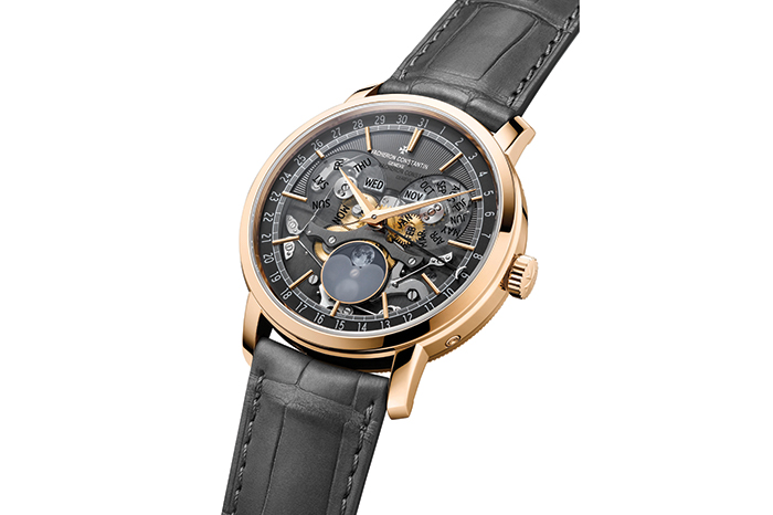 New watches that celebrate the timeless allure of the moon-phase complication gafencu Ulysse Nardin Vacheron Constantin Traditionnelle complete openface watch