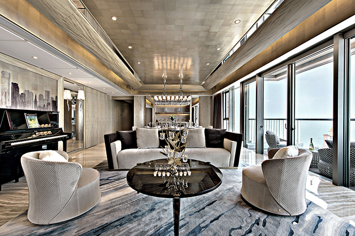 Tailored fittings meet designer furnishings in Hong Kong's most prestigious high rise 39 conduit road mid levels danny chiu
